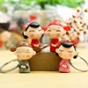 Creative gift 4 types husband wife cartoon 3 d key chain couple key chains