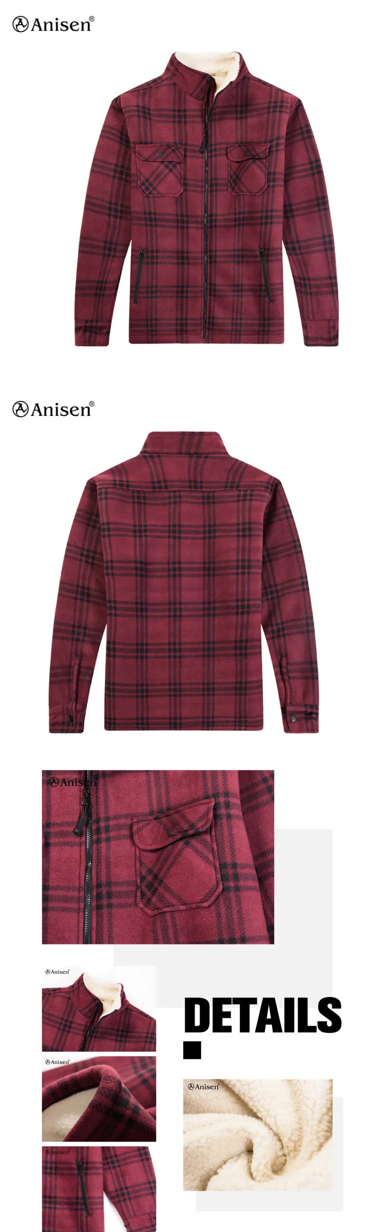 plaids fleece jacket