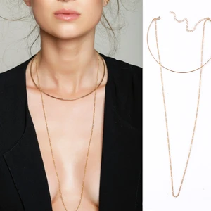 MS60150L gold color fashion european necklace supplies for jewelry