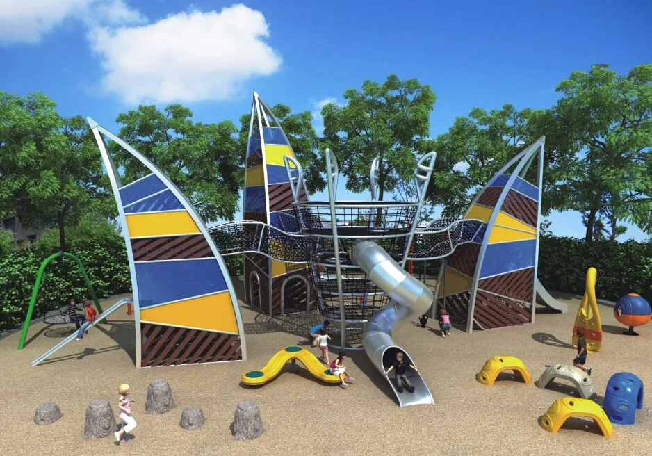 playground rope tunnel