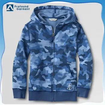 mens blue camo hoodie