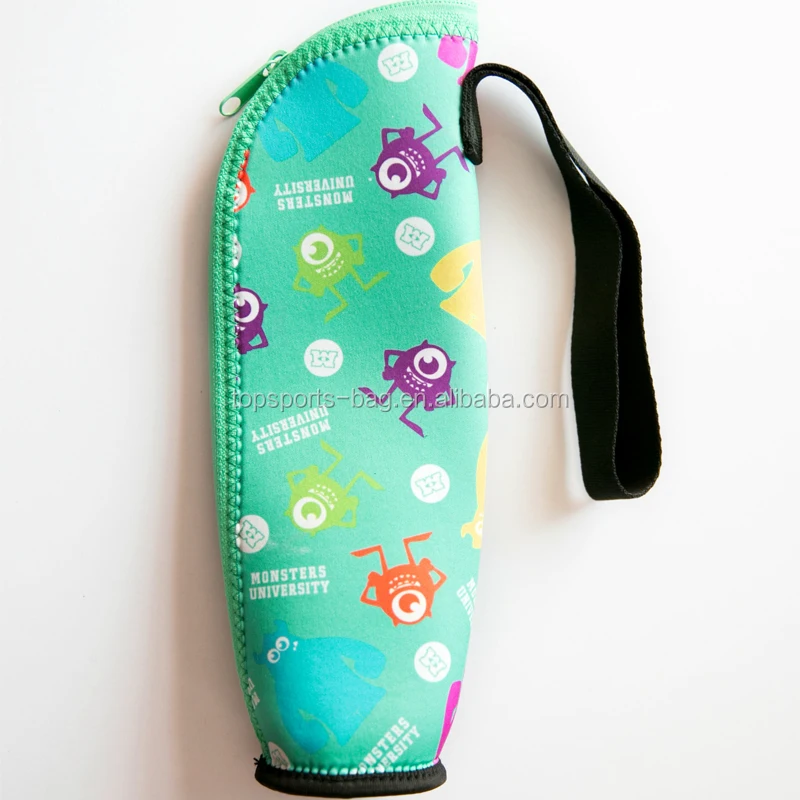 Top Quality School Supplies Stand Up Pencil Case With Handle Durable