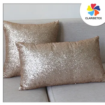 Champagne Sequin Pillow Chair Seat Cushion Cover Buy Champagne