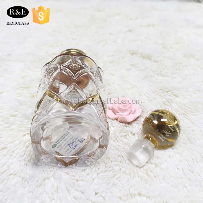 150ml Arabic Gold Glass Decanter Bottle For Oud Oil Buy 150ml Glass