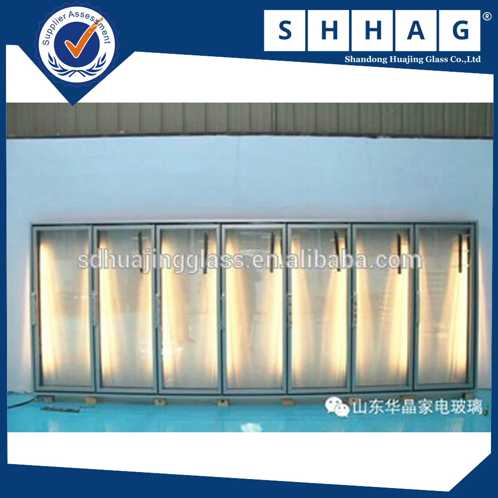 Cheap Vertical Display Showcase Refrigerator Glass Door Price