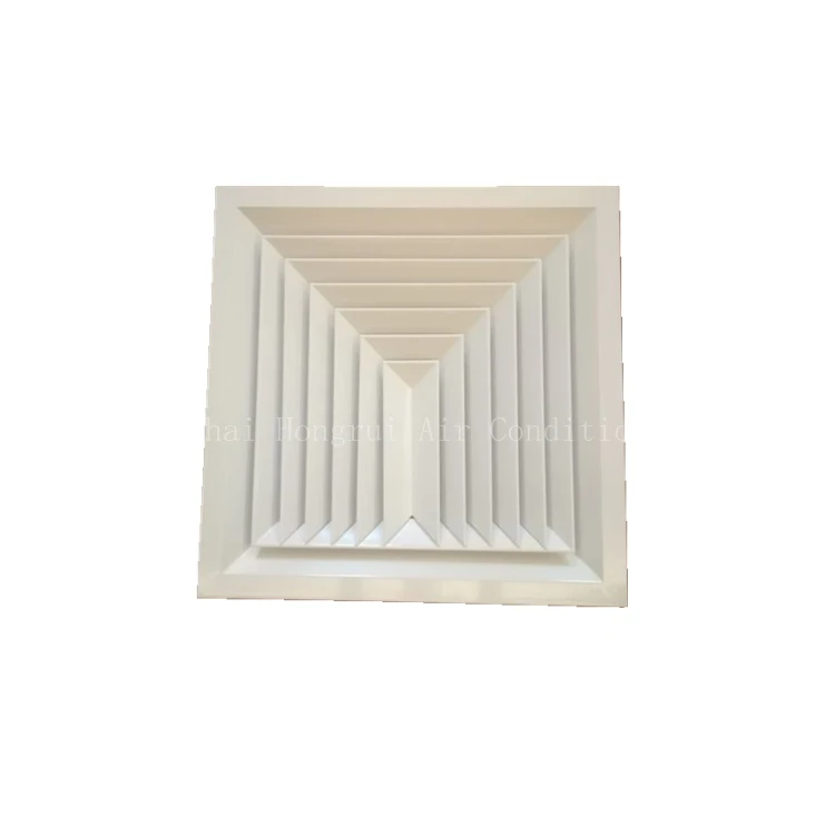 3 Way Square Ceiling Diffuser Aluminum Linear Slot Air Diffuser