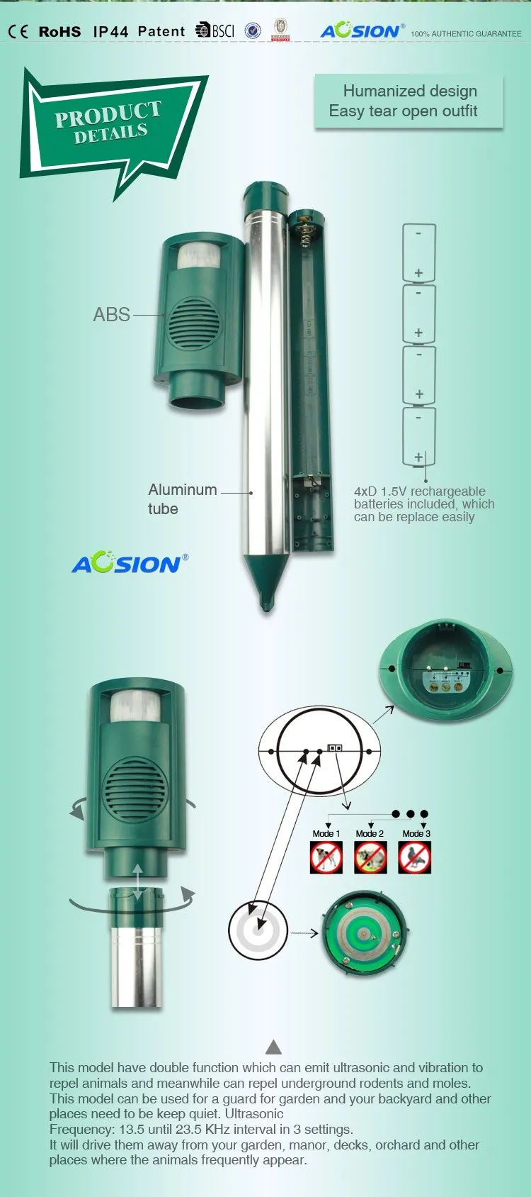 Bird Sounds Scare Devices Machine Ultrasonic Animal Repellent Device For Dog And Cats Buy