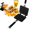 Eco-friendly Household die cast nonstick egg Waffles frying pan