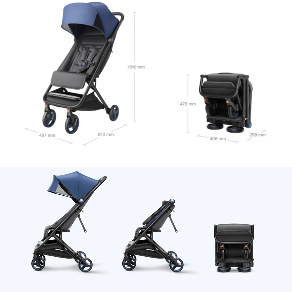 xiaomi foldable baby stroller
