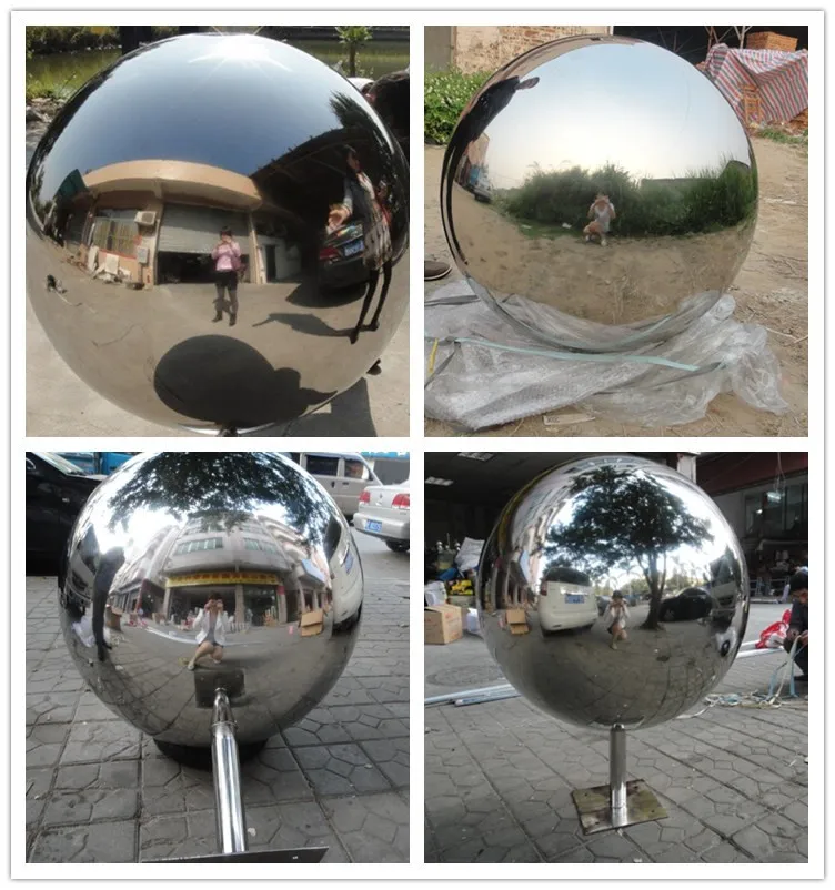 Steel Leaf Flower Sphere Sculpture Engraved Steel Hollow Sphere For Outdoor Decoration
