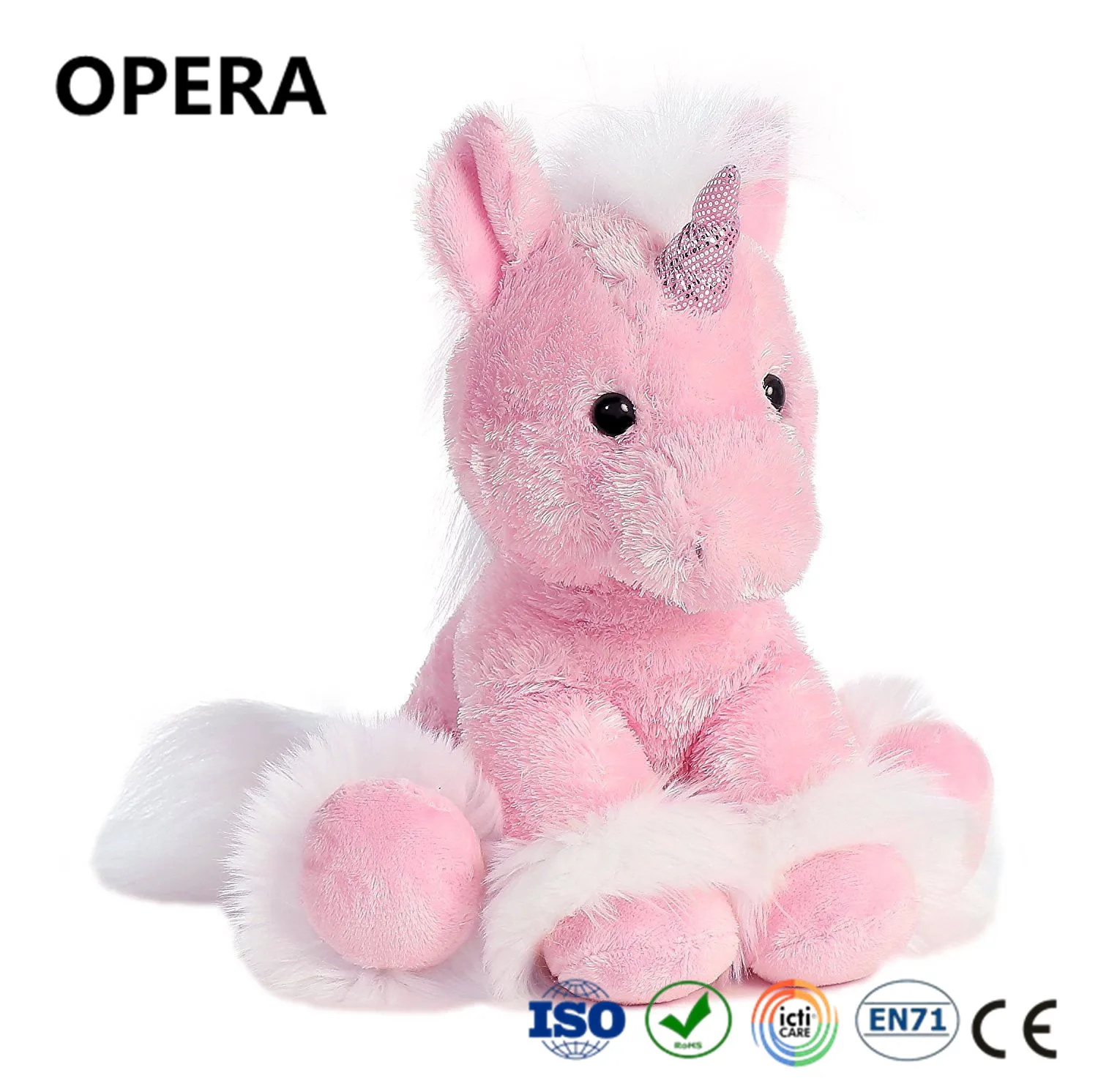 stuffed unicorn pink