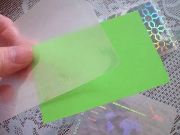 2020 High quality transparent hologram overlay