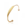 Personalized fashion silver metal plate bracelet bangle