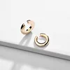 European and American style Simple smooth Gold plated alloy no hole C shape ear clip ear cuff