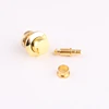 factory directly supply gold color 15mm brass wooden box push press button lock wholesale