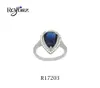 Royi 2019 New Designs 925 Sterling Silver Jewelry Women Gemstone Rings With Tear Shaped Wholesale