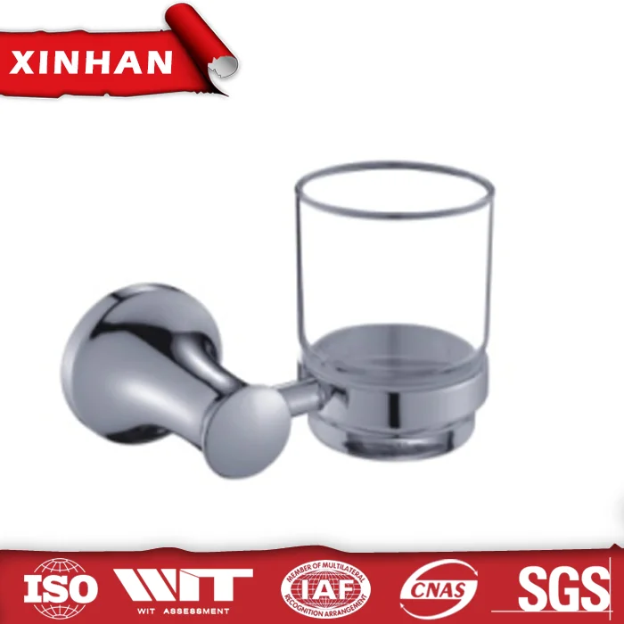 
wall mounted bathroom cup holder, zinc alloy single tumbler holder 