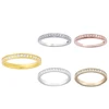 2019 SWA RARE Rose Gold Simple Elegant Women's Ring Exquisite Pave Crystal Is The Perfect Accessory for Day and Night Dressing