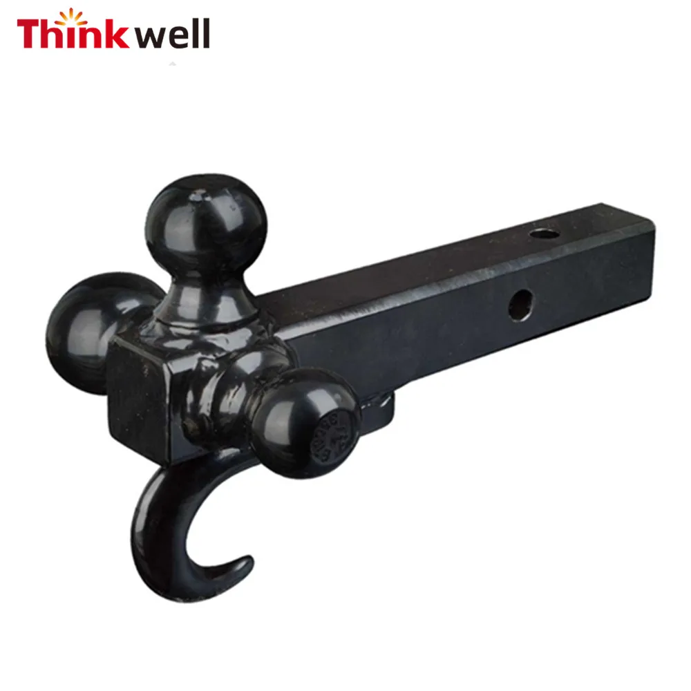 NBJINGYI 2 Trailer Hitch Ball Mount with 2-Inch Trailer Ball /& Hitch Pin Clip 2 Drop Hitch Ball Starter kit