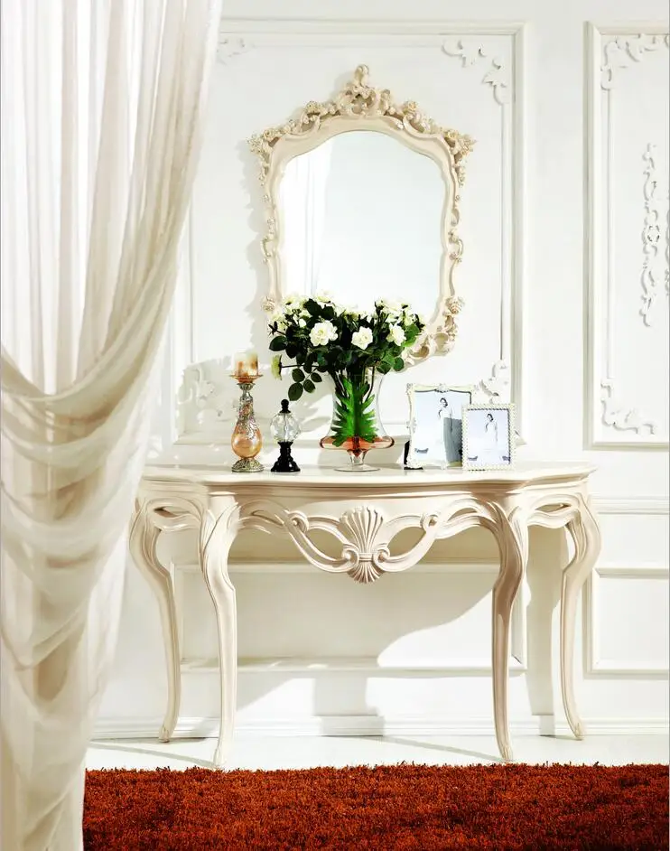 European mirror table antique bedroom dresser French furniture french dressing table p10133