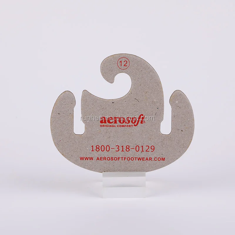 Custom Size Recyclable Eco Friendly Sandal Hanger with Kraft Paper Material for Kids Sandals