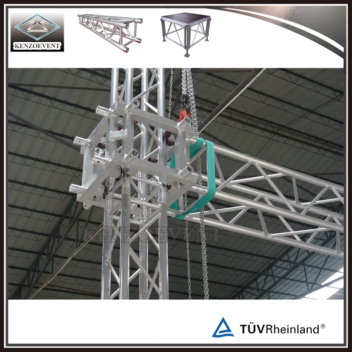 400x400mm spigot beam truss 290mm truss pillar with lift tower
