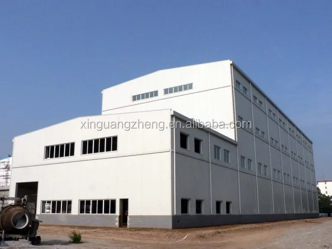 low cost large span light steel prefabricated for warehouses