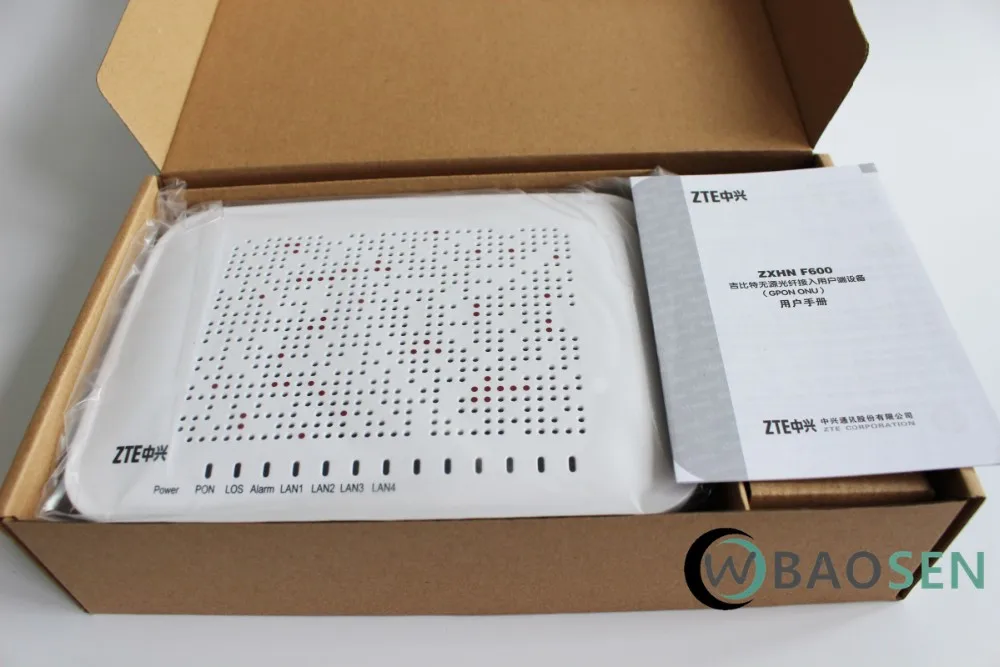 original zte zxhn f600w f600 gpon 4*ge onu 4 ethernet lan port