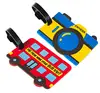 Wholesale promotional custom London bus rubber luggage tag