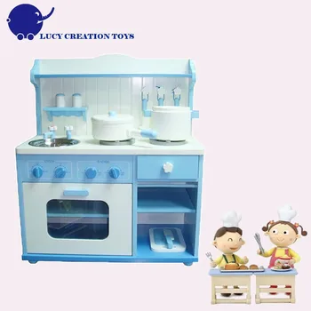 blue toy kitchen