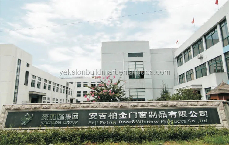 Yekalon Modern MDF door Interior Door Flush series glass Wood venneer MDF door