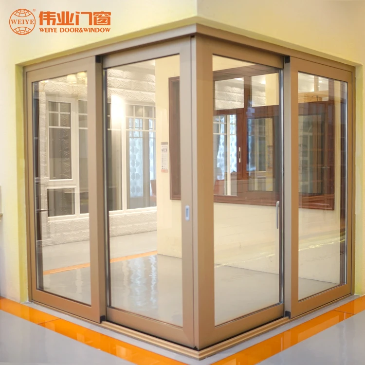 Stainless Steel Track Electric push-pull Aluminium Sliding Door  For Business Club