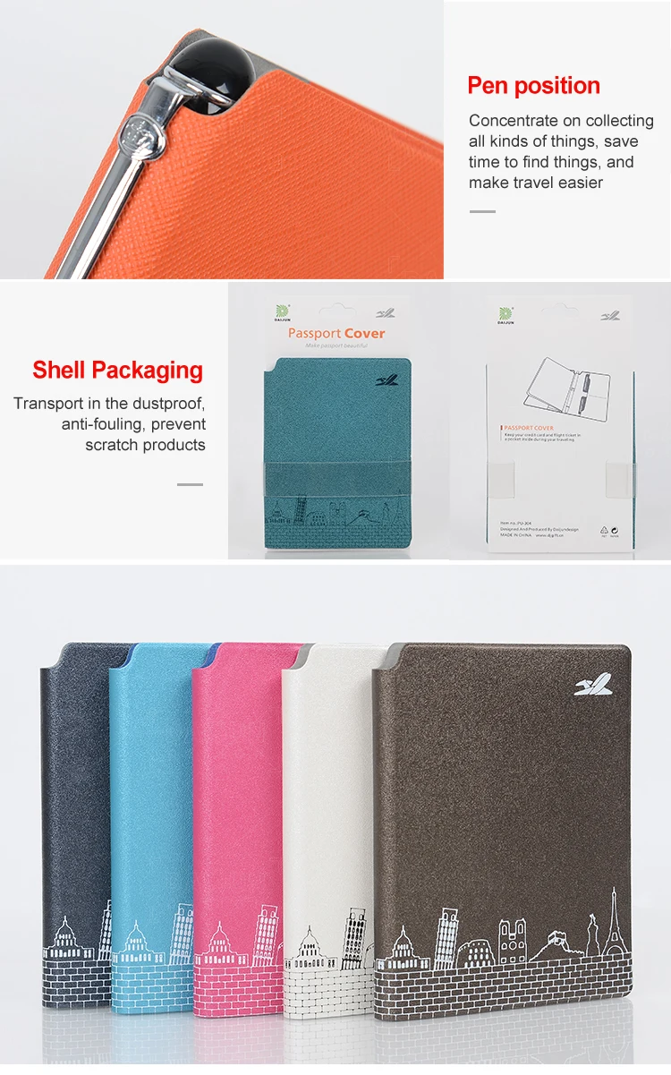 Travel Accessories Wholesaleb Custom Leather Passport Cover Tarjetero