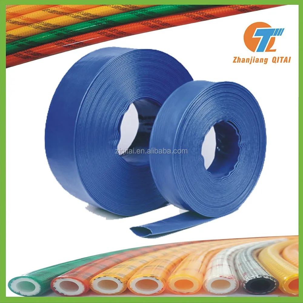 4 Inch Pvc Plastic Water Lay Flat Hose For Farm Irrigation Rain Hose