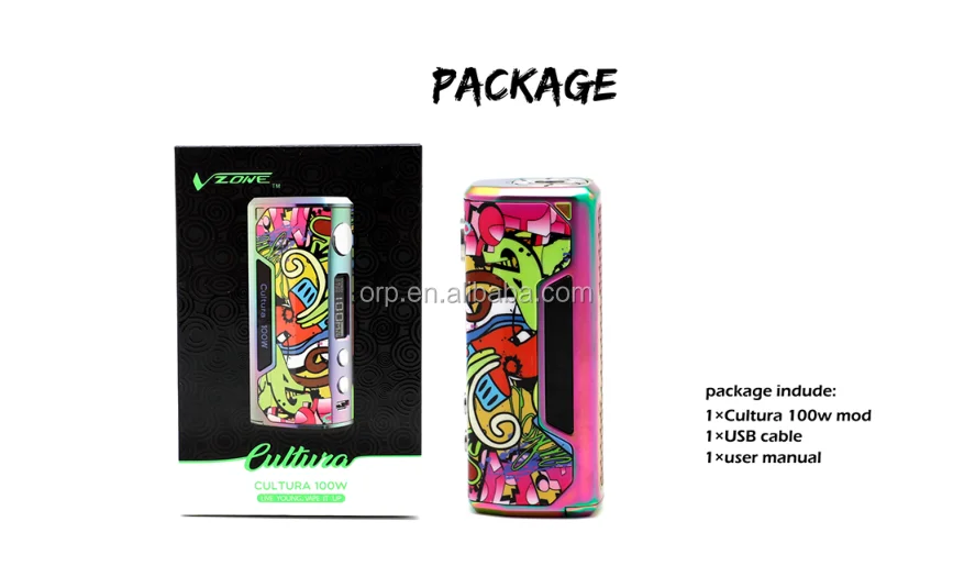2018 hot vape mod  Vzone Cultura 100w mod by Vzone factory the best ecig