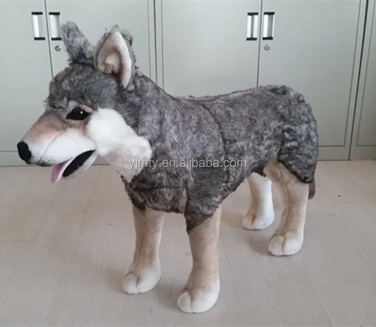 grey wolf stuffed animal