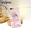 2018 hot cartoon pink leopard soft shell fashion cute mobile phone shell for iphone 6s 7 plus