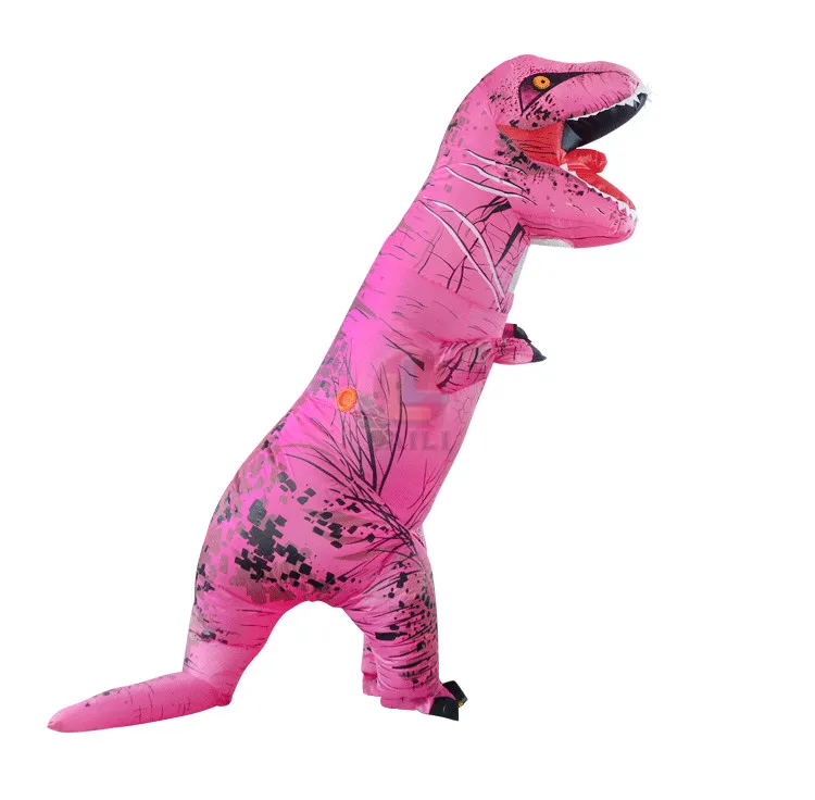 Pink Inflatable Tyrannosaurus Rex,Adult Dinosaur Inflatable Costume,Is In The Jurassic Park
