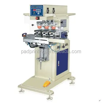 Hot Sale Pneumatic 3 Colors Pad Printing Machine With Conveyor For Key