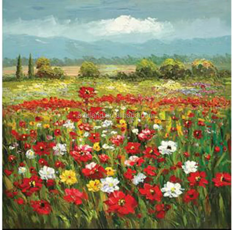 famous flower field paintings