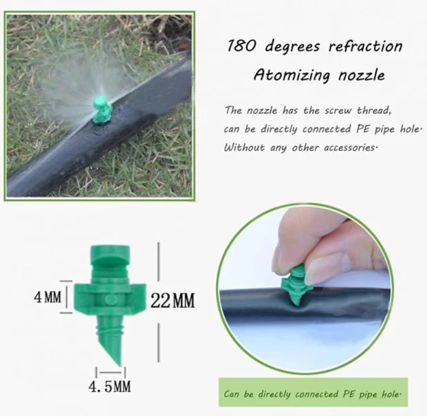 Micro Sprayer Fan Jet Irrigation Micro Spray Jet 0180 Degree Blue