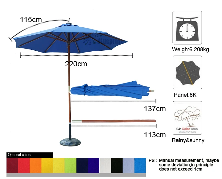 wooden umbrella online