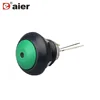 12mm green plastic dome push bottom switch with light 12V