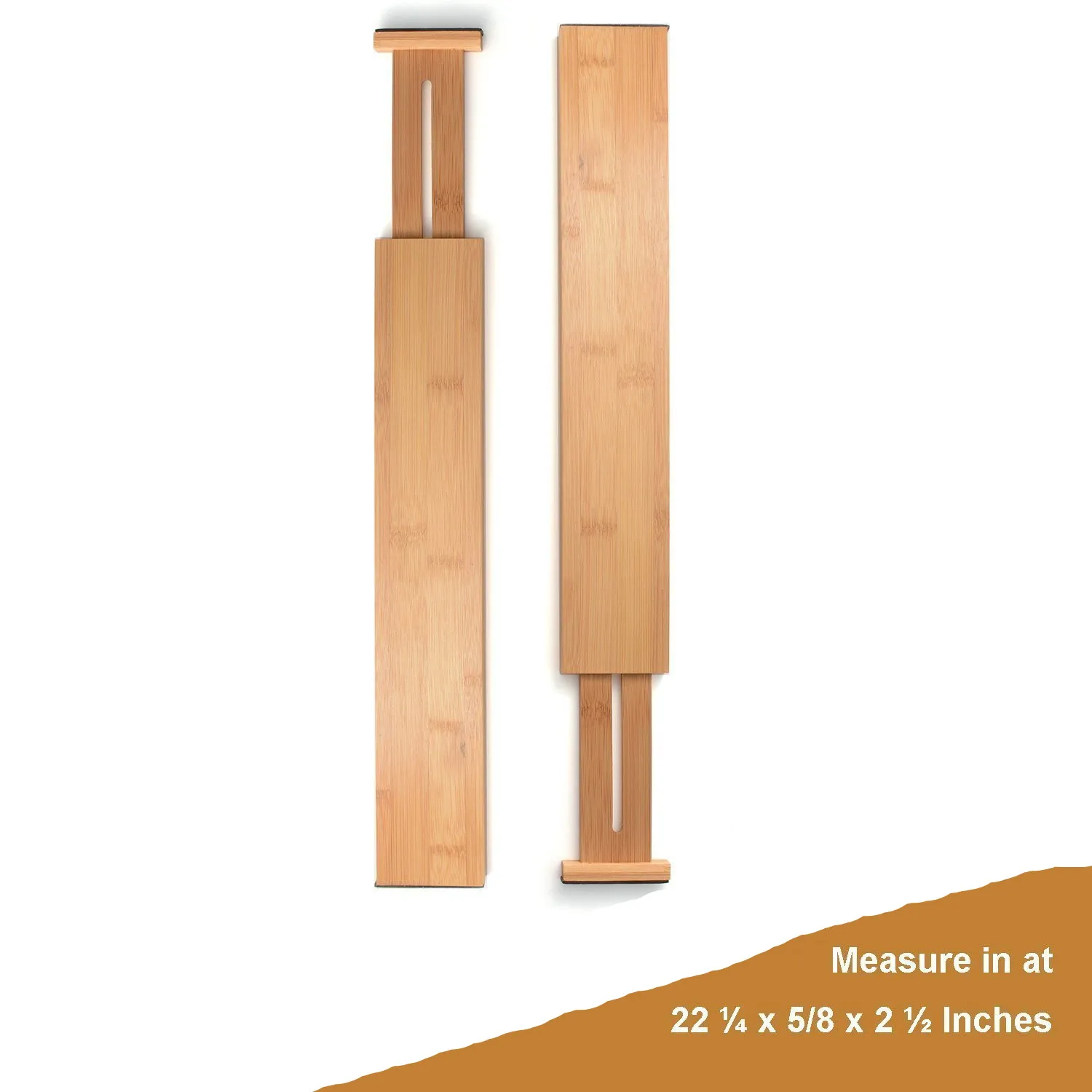 Bamboo Adjustable Kitchen Drawer Divider Set Of 4 Buy Drawer
