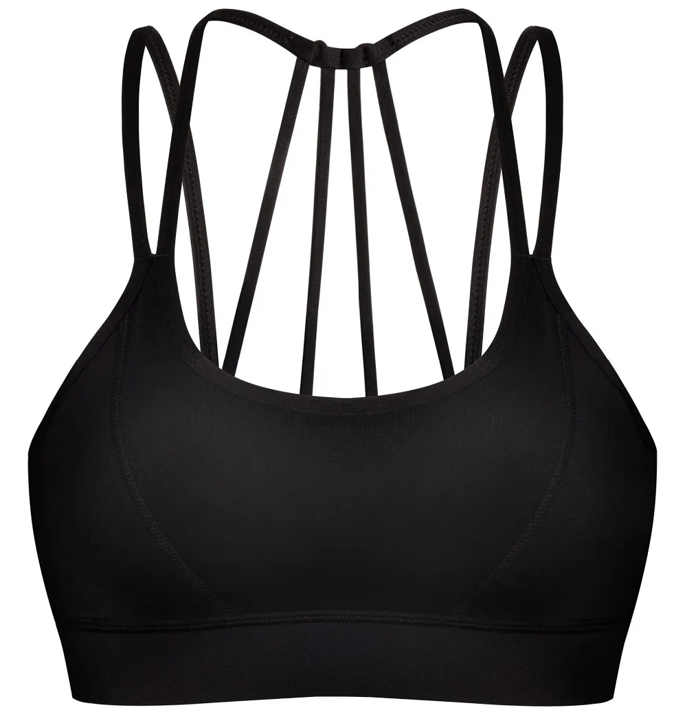 Women Sports Bras Bra Padded Yoga Black Workout Womens Support Sport ...