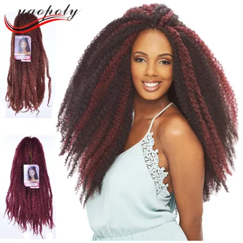 China Supplier Senegalese Twist Hair Afro Kinky Curl Braids Marley