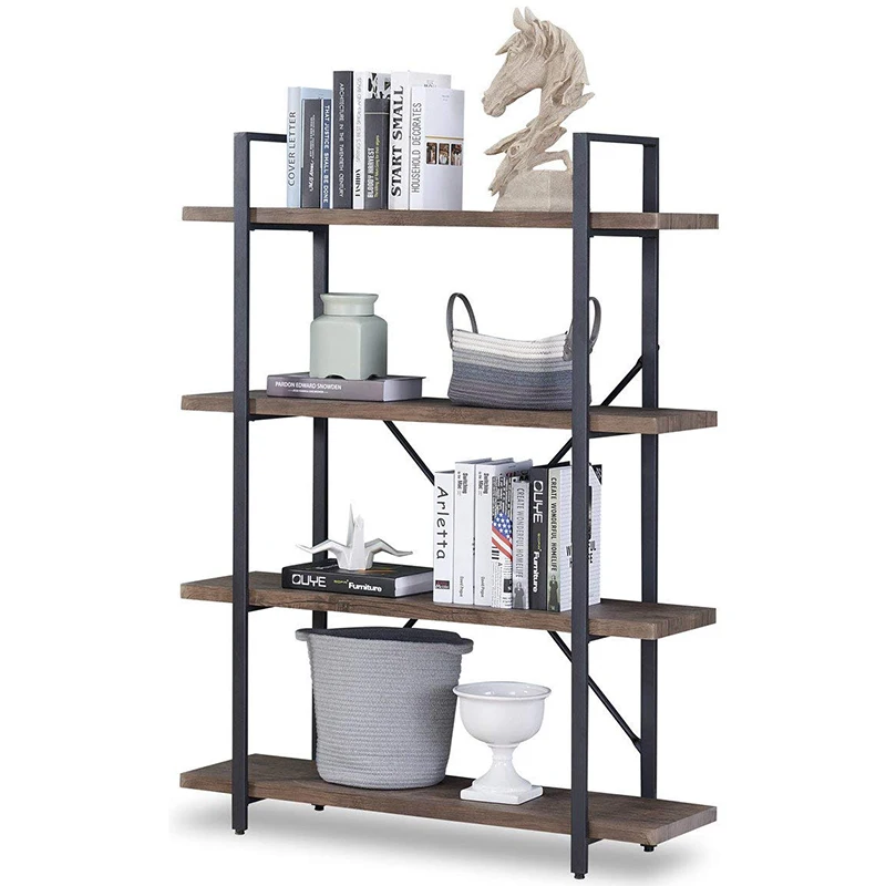 1pc Desktop Book Storage Rack Iron Triangular Bookshelf Organizing Shelf Bookcase New Rich And Magnificent Desk Accessories & Organizer