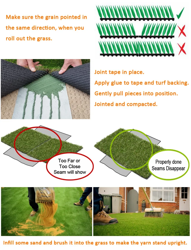 40mm 18900 density synthetic high quality landscaping grass for backyard decoration
