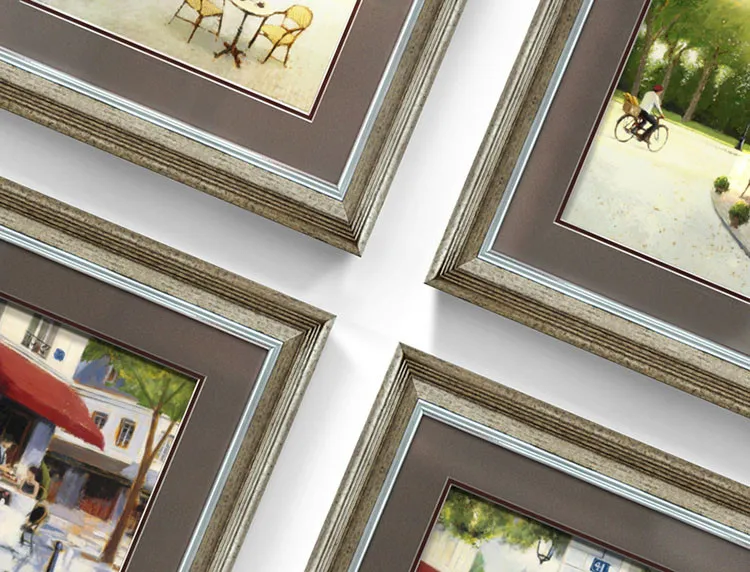 Glass Wall Mount Picture Frames Laminated Painting Photo Picture Frame