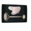 Hot selling rose jade roller set Facial Massager Skin Care Device and metal portable ultrasonic face scrubber